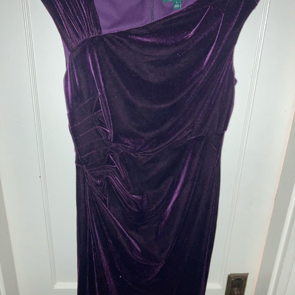 Luxurious velvet dress by Ralph Lauren
